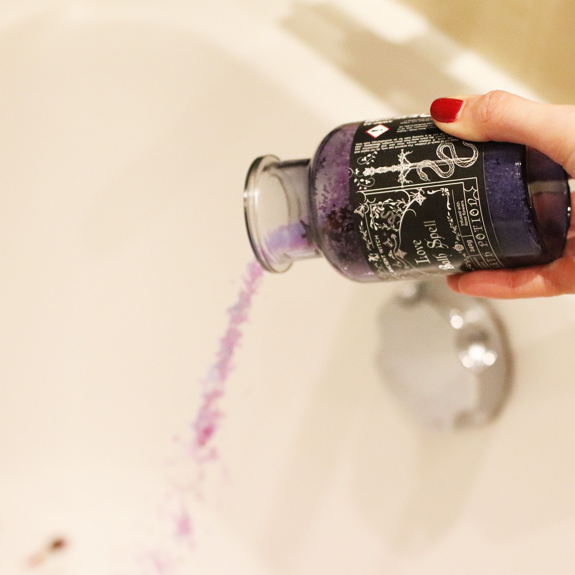 Badesalz Liebesritual mit Rosenquarz Love Bath Spell Potion Ancient Witch
