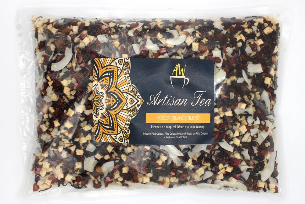 Bio Hidden Islands Früchtetee 1 kg – Piña Colada mit Ananas und Kokos