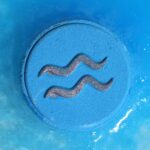 Badebomben Set Wassermann Blau – Sternzeichen Badebomben mit Amber Duft
