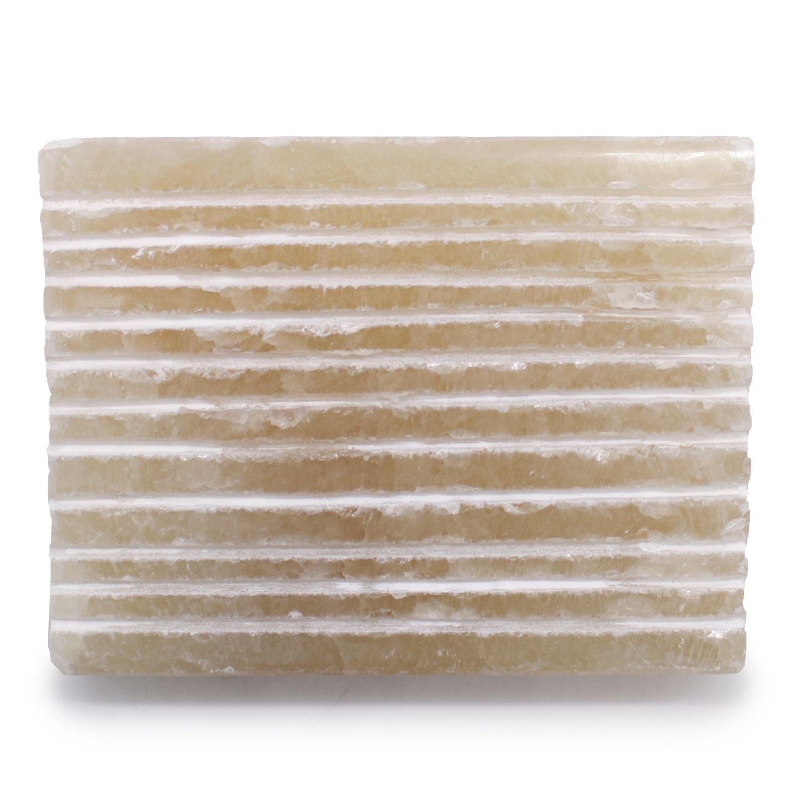 Honig Onyx Seifenschale Beige Naturstein Quadratische Seifenablage 11.5 cm