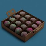 Badebomben Set Rhabarber Grün & Pink 3 x 180 g – Fruchtige Badekugeln
