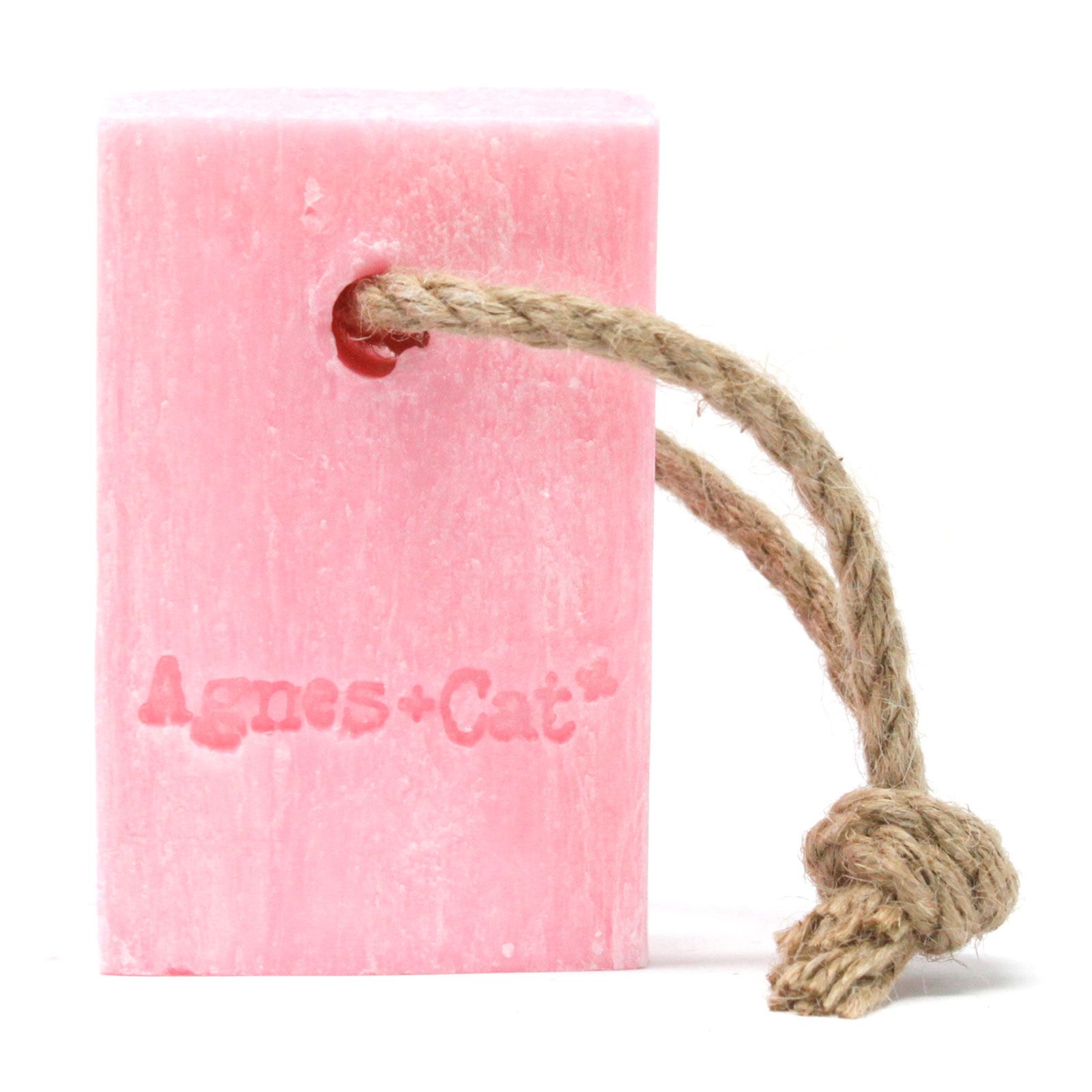 Seife mit Kordel Japanische Blüte Rosa 150g – Handseife zum Aufhängen