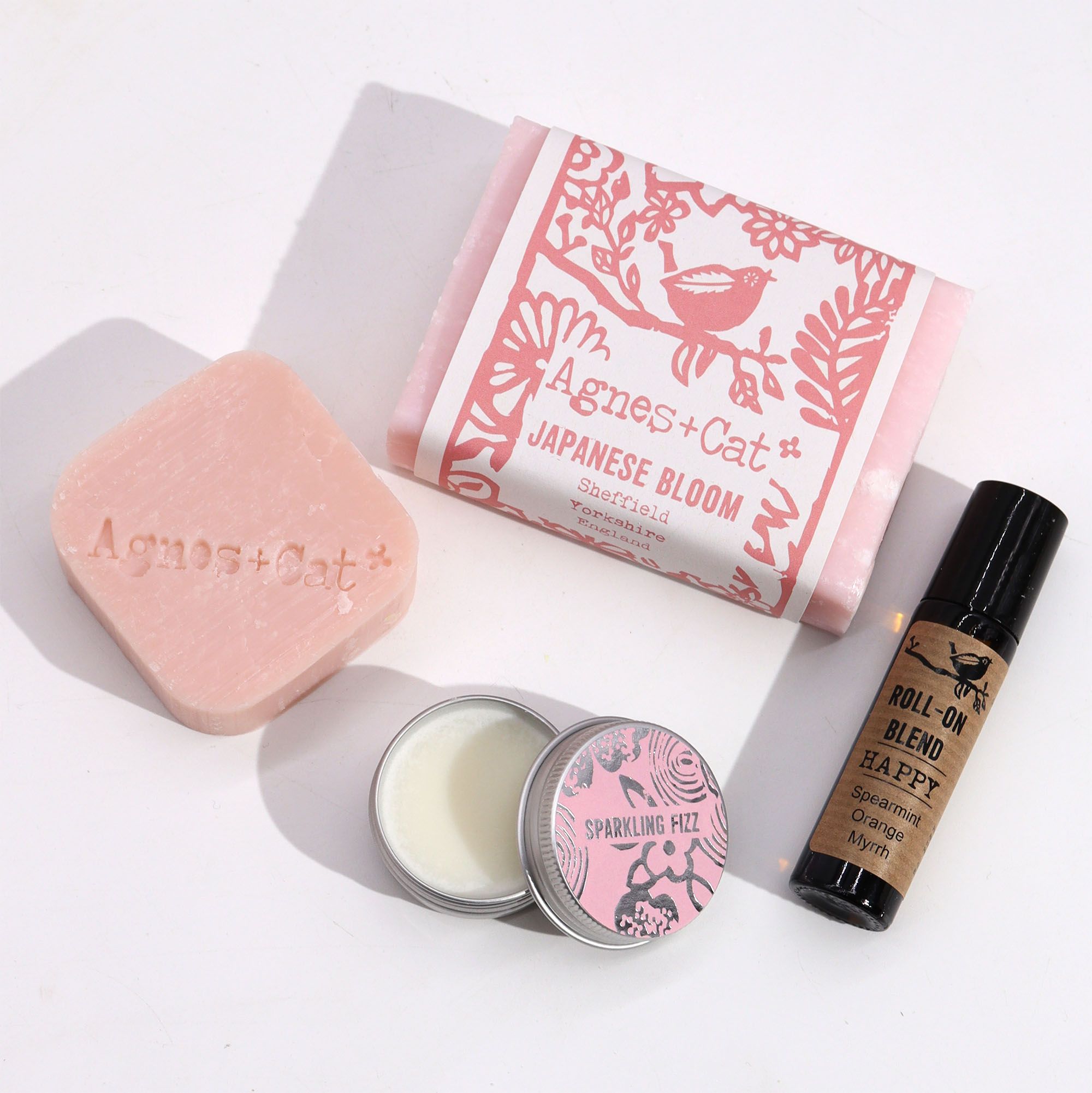 Agnes + Cat Wellness Geschenkset Bloom & Bliss Rosa – Spa Geschenkbox
