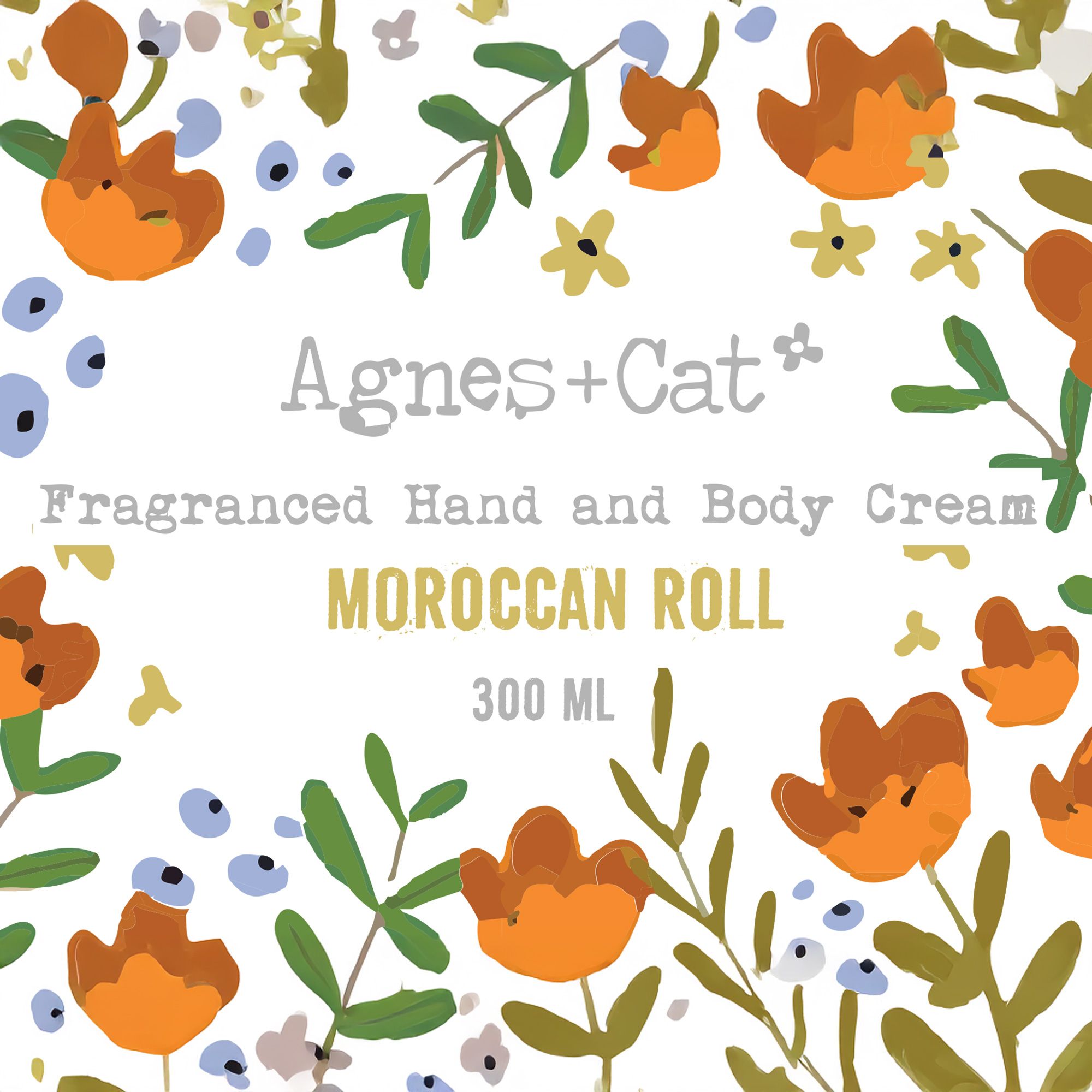 Hand- & Körpercreme Moroccan Roll 300ml – Feuchtigkeitspflege für Hände & Körper