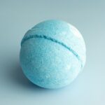 Kristall Badebombe Wasser Blau 220 g – Badebombe mit echtem Edelstein und beruhigendem Duft