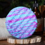 Seifenschwamm Amethyst Duft 230g – Duschschwamm mit Seife Blau Lila – Honigbee Seifenschwamm Amethyst Duft 230g – Duschschwamm mit Seife Blau Lila