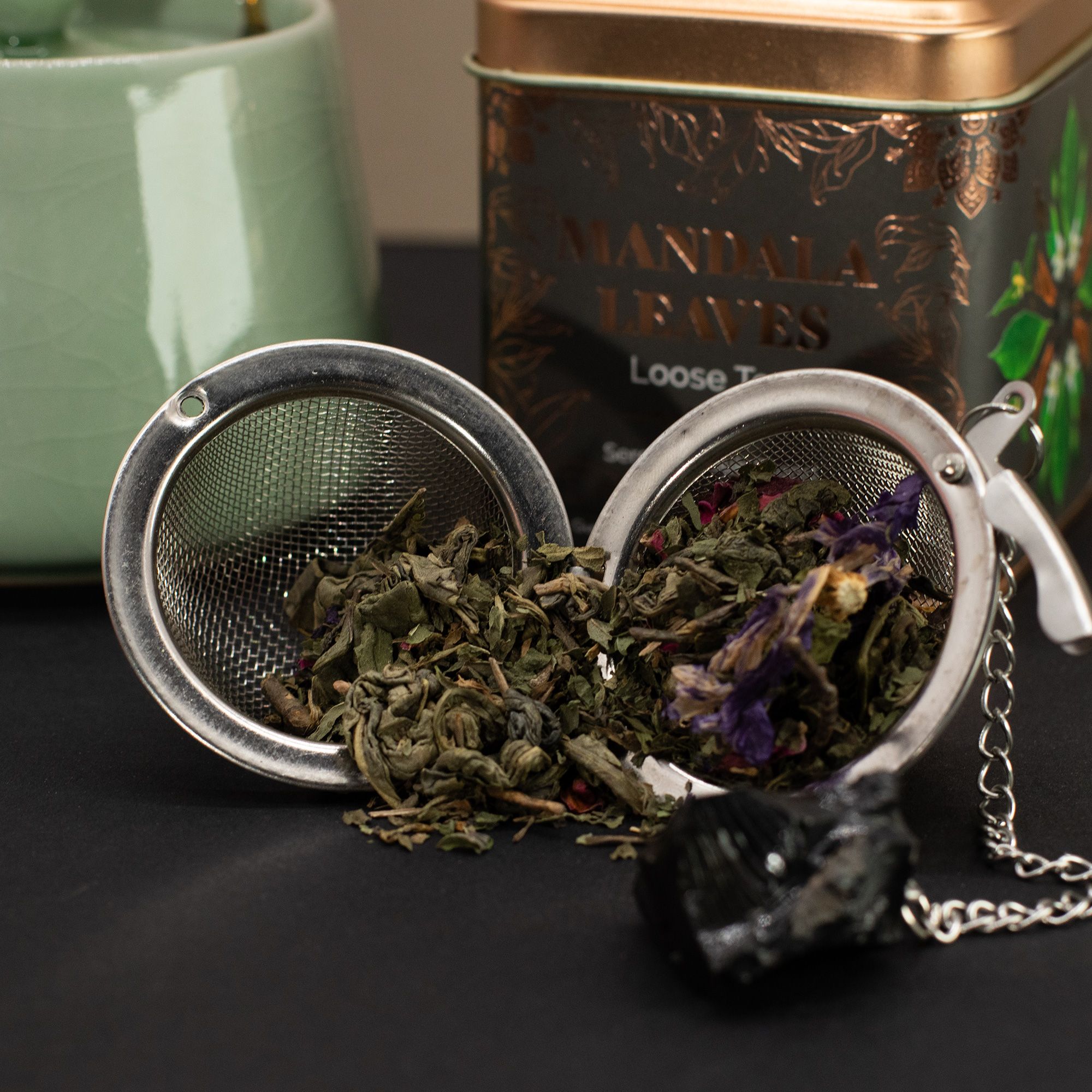 Grüner Tee mit Minze 50 g – Serenity Souk Blend mit Gunpowder Tee