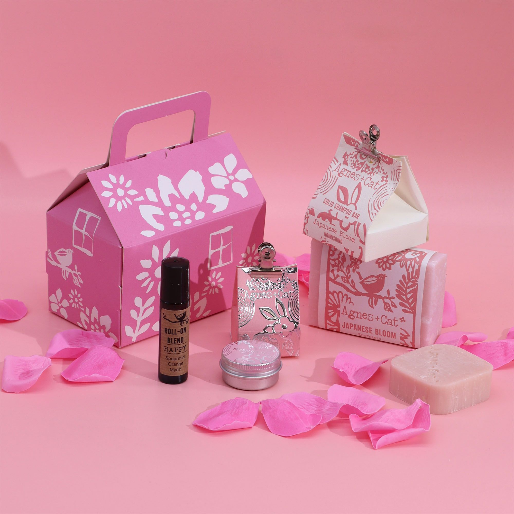 Agnes + Cat Wellness Geschenkset Bloom & Bliss Rosa – Spa Geschenkbox