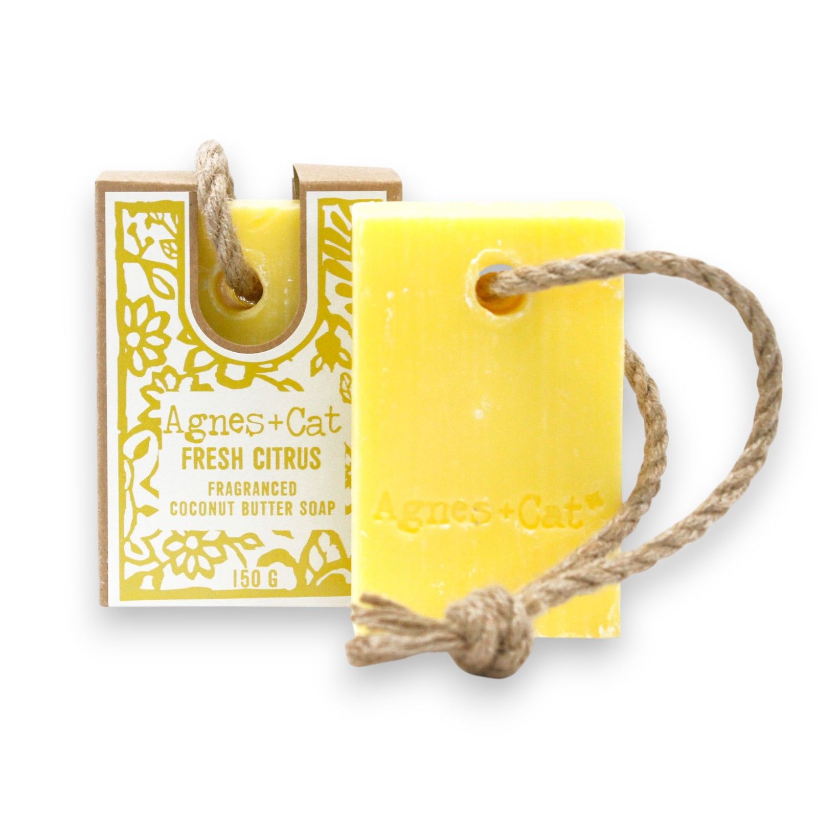 Seife mit Kordel Fresh Citrus Gelb