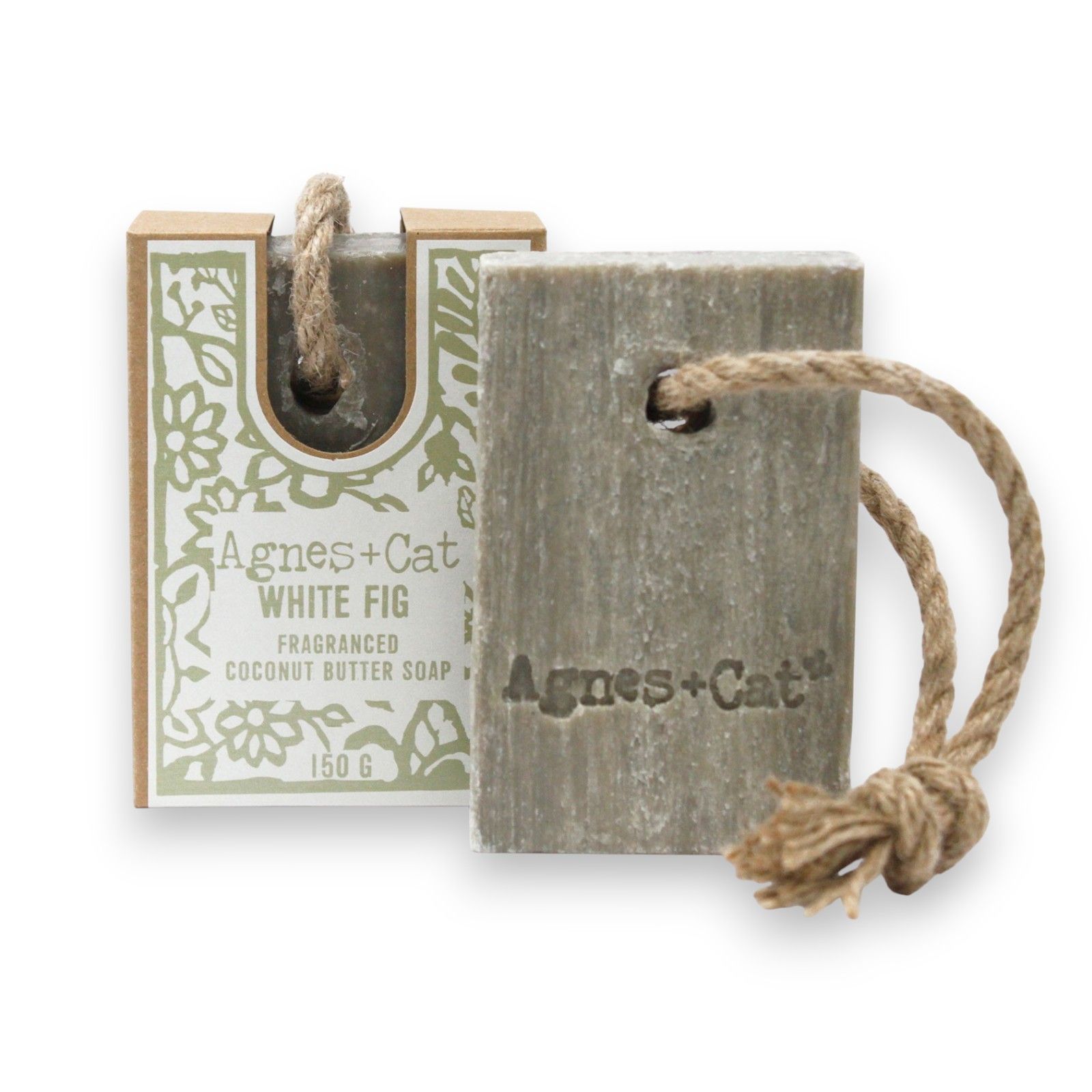 Seife mit Kordel White Fig Grau