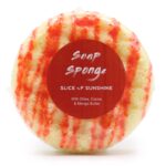 Seifenschwamm Zitrusfrische 230g Orange-Weiß