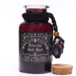 Badezauber Verführung Ritual 490g – Magisches Badesalz mit Amethyst Kristall Amulett