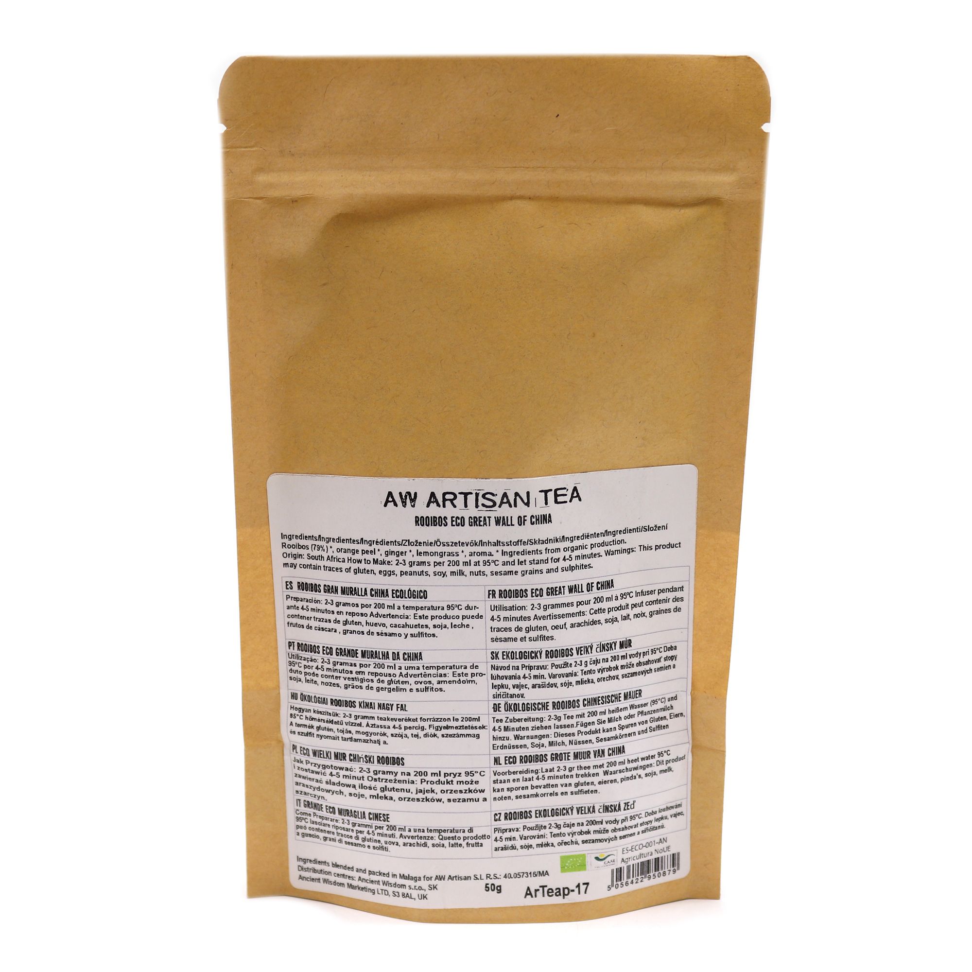 BIO Rooibos Tee Orange Ingwer 50 g – Rooibos Tee mit Orange & Zitronengras