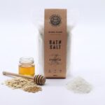 Greenman Badesalz Epsomsalz Wellnessbad Hafer Honig 800 g