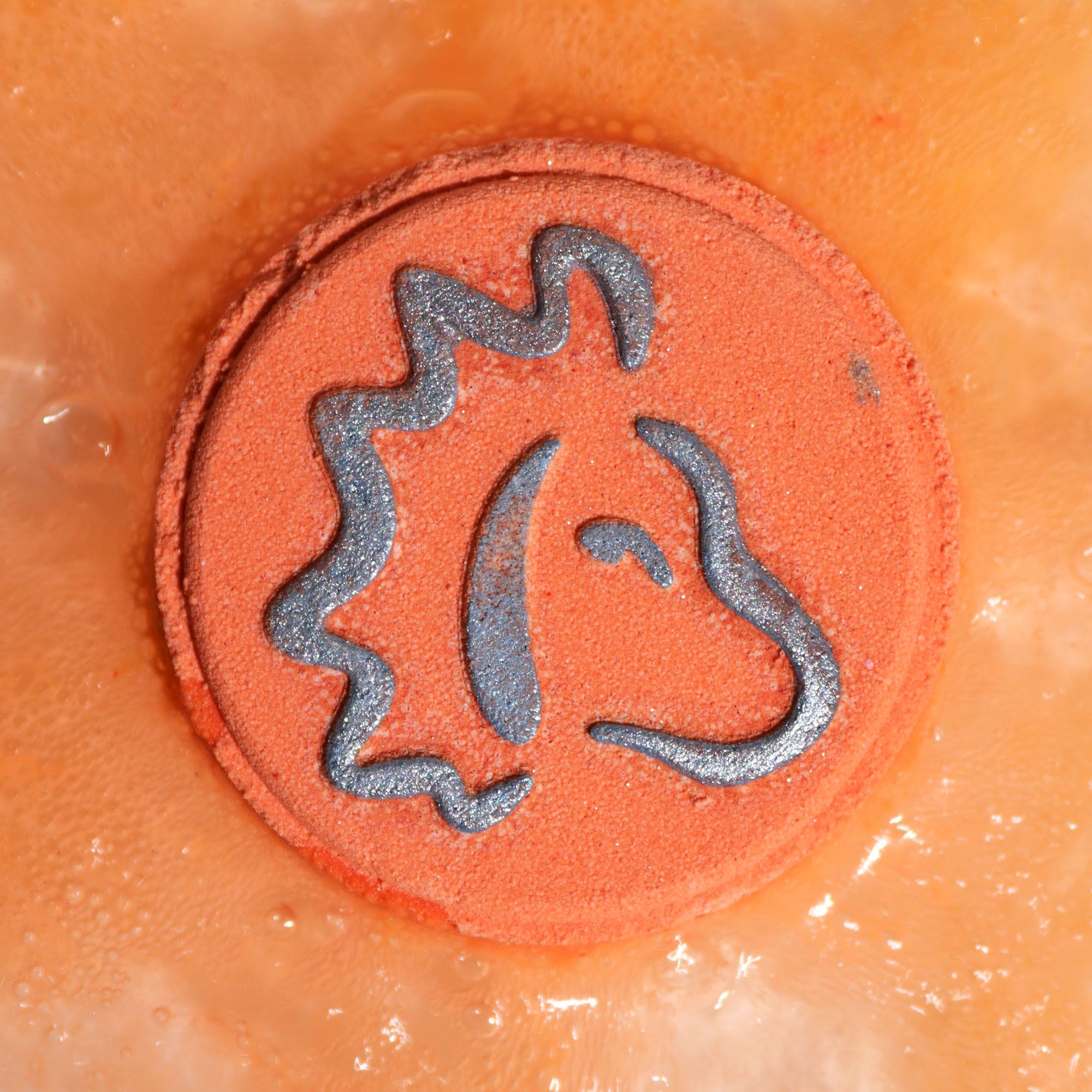 Badebomben Set Löwe Korallenorange – Sternzeichen Badebomben mit Zitrus Duft