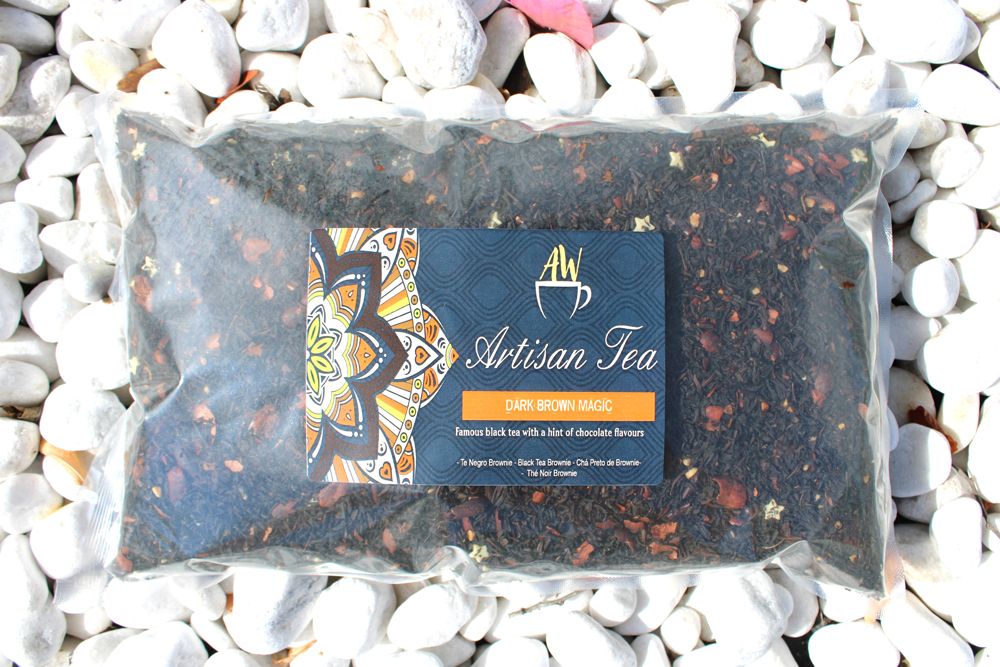 Schwarztee Brownie mit Schokolade 1 kg – Loser Schwarztee mit Kakao