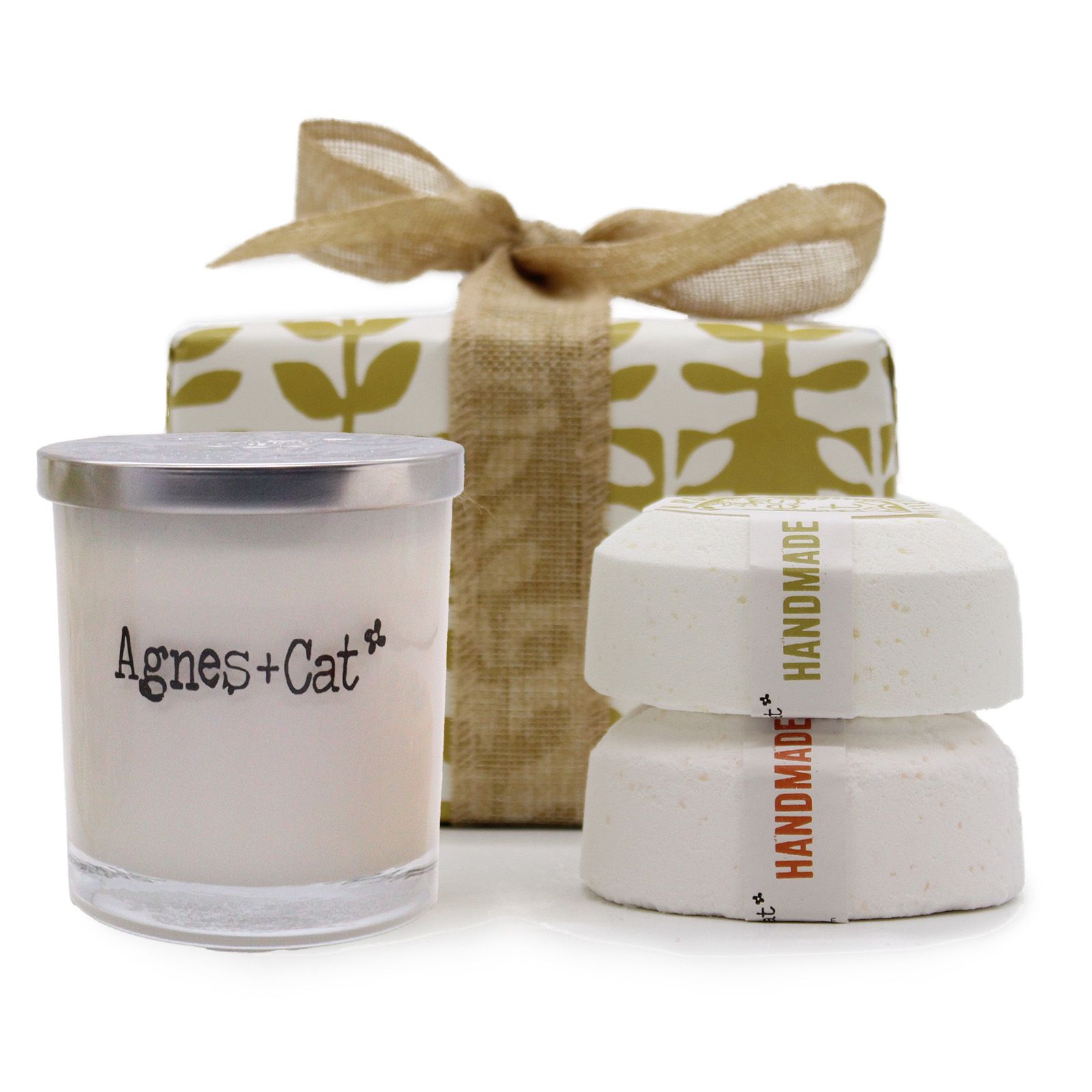Wellness Geschenkset mit Duftkerze und Badebomben