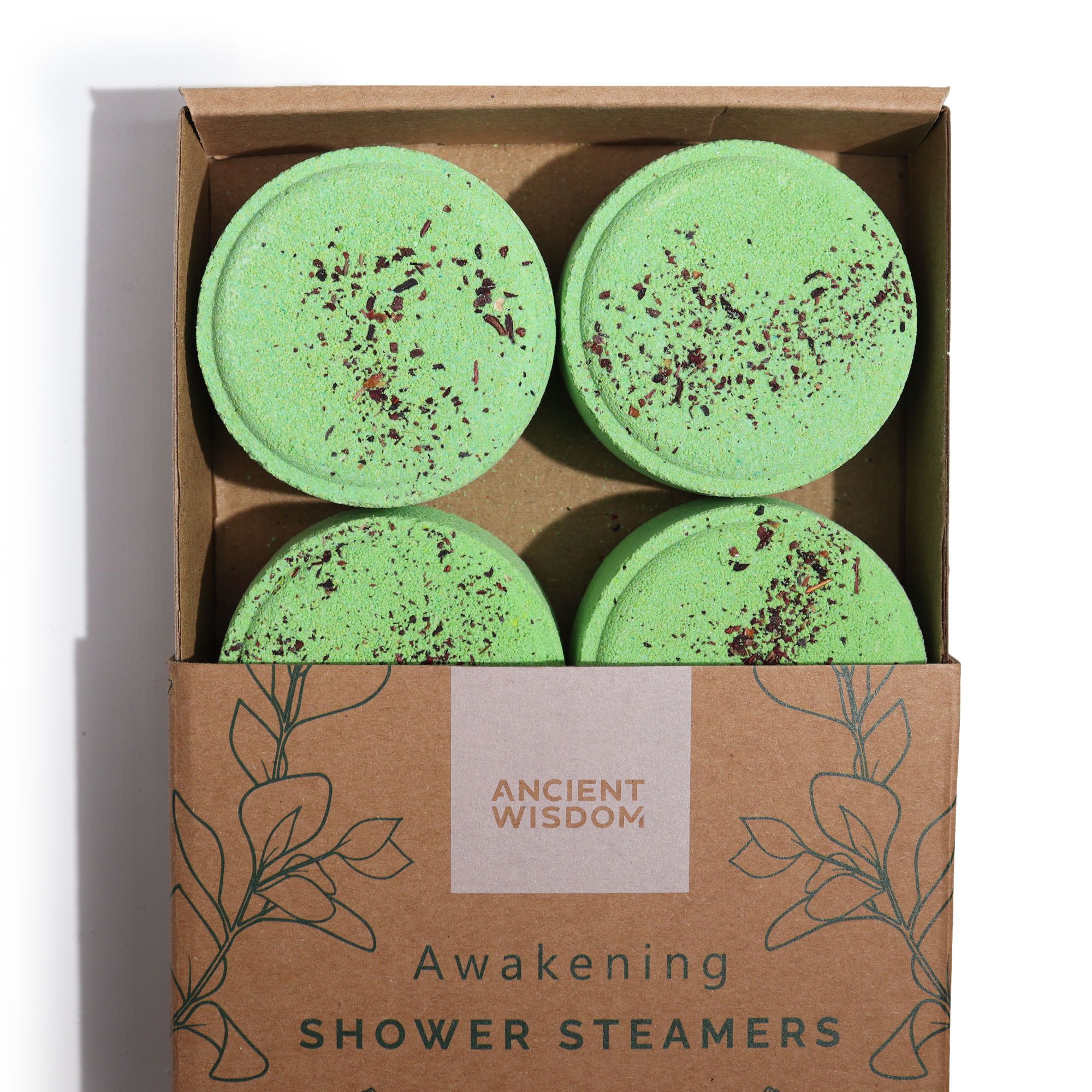 Duschdampfer Set Awakening Grün 200g – Aromatherapie mit Orange, Eukalyptus & Pfefferminze