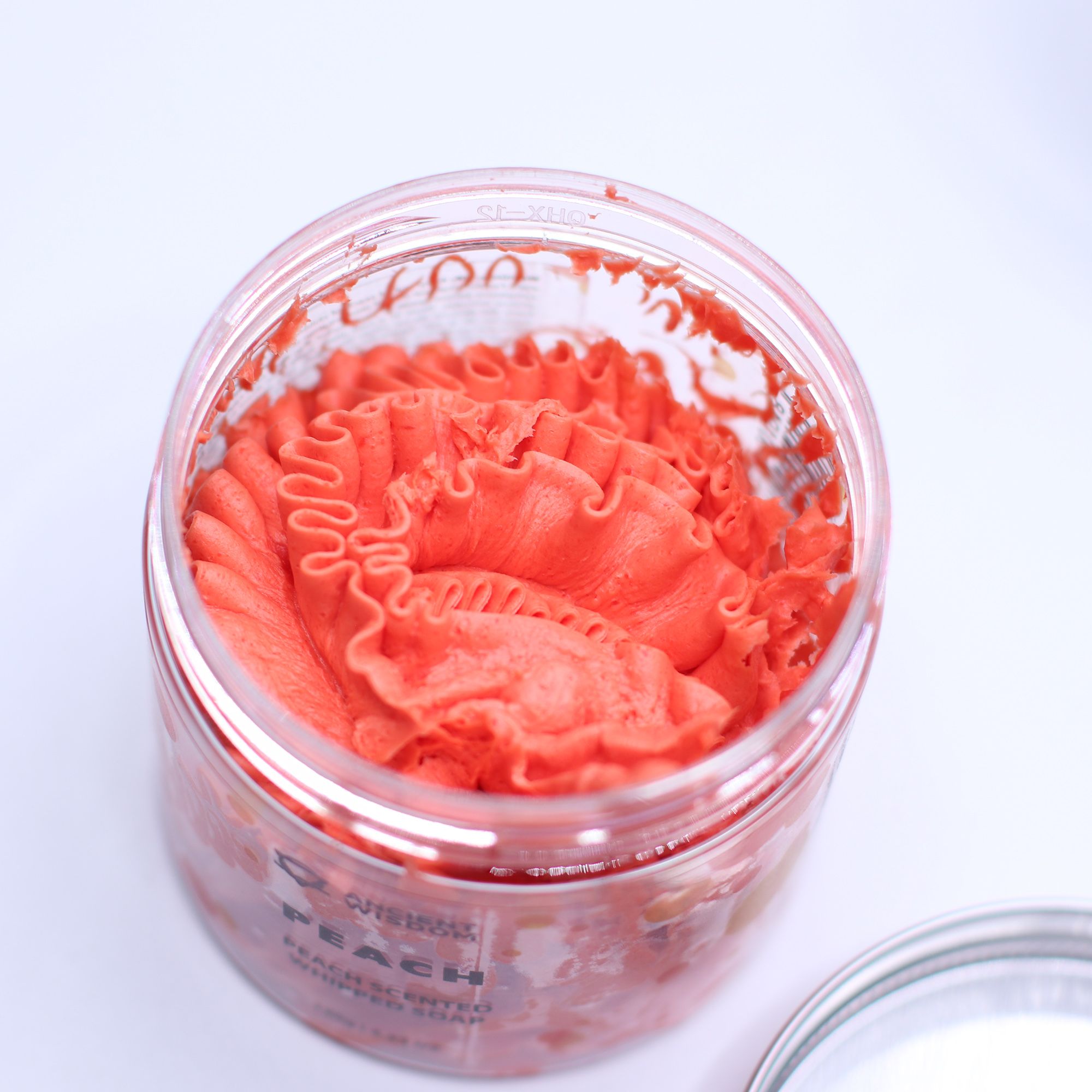 Duschseife Whipped Soap Pfirsich Koralle 160 g – Cremige Seifencreme mit fruchtigem Pfirsichduft
