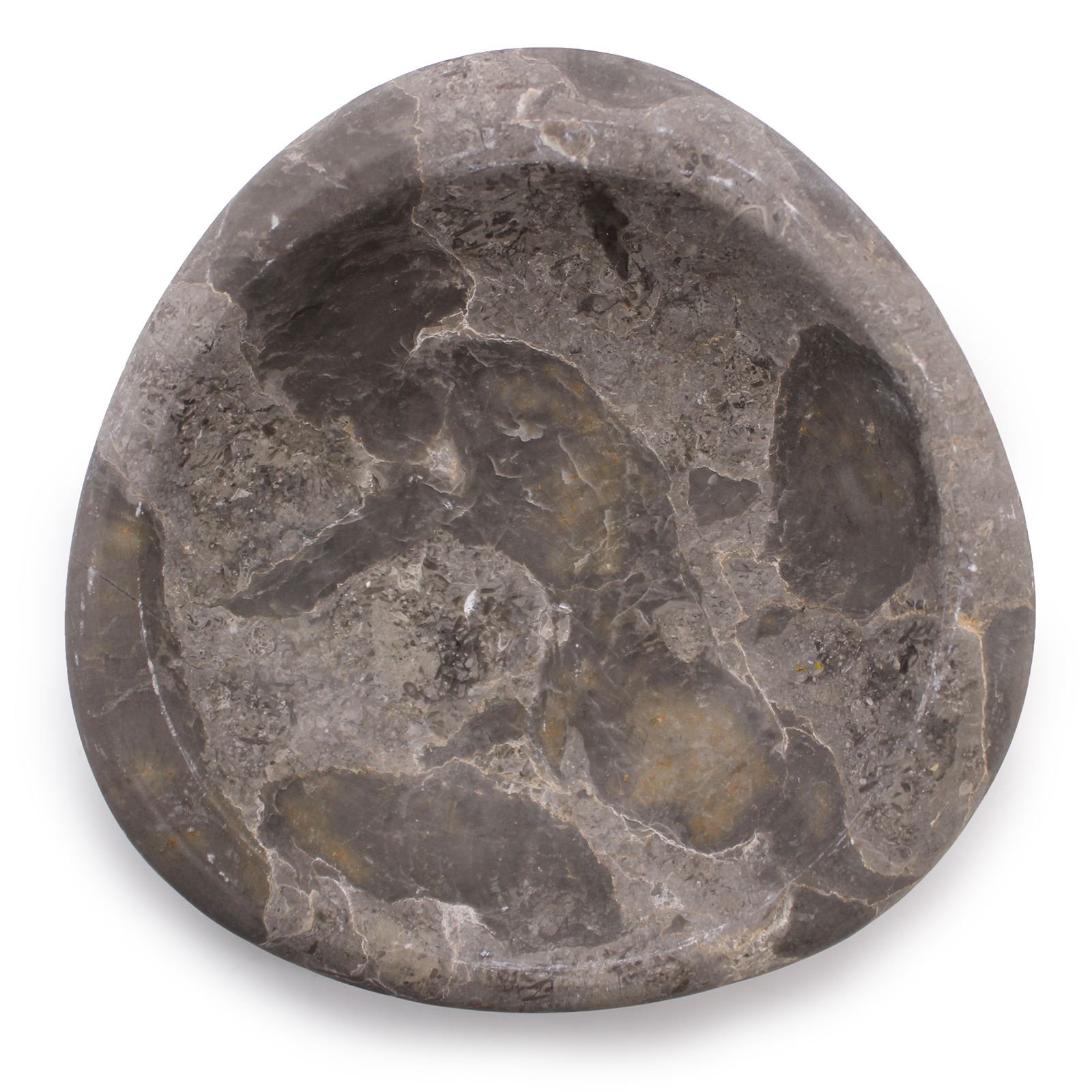 Marmor Seifenschale 510g Grau Naturstein Seifenhalter Dekorative Badezimmer Schale 12 cm