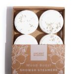 Duschdampfer Set Mood Boost Weiß 280g – Aromatherapie für die Dusche