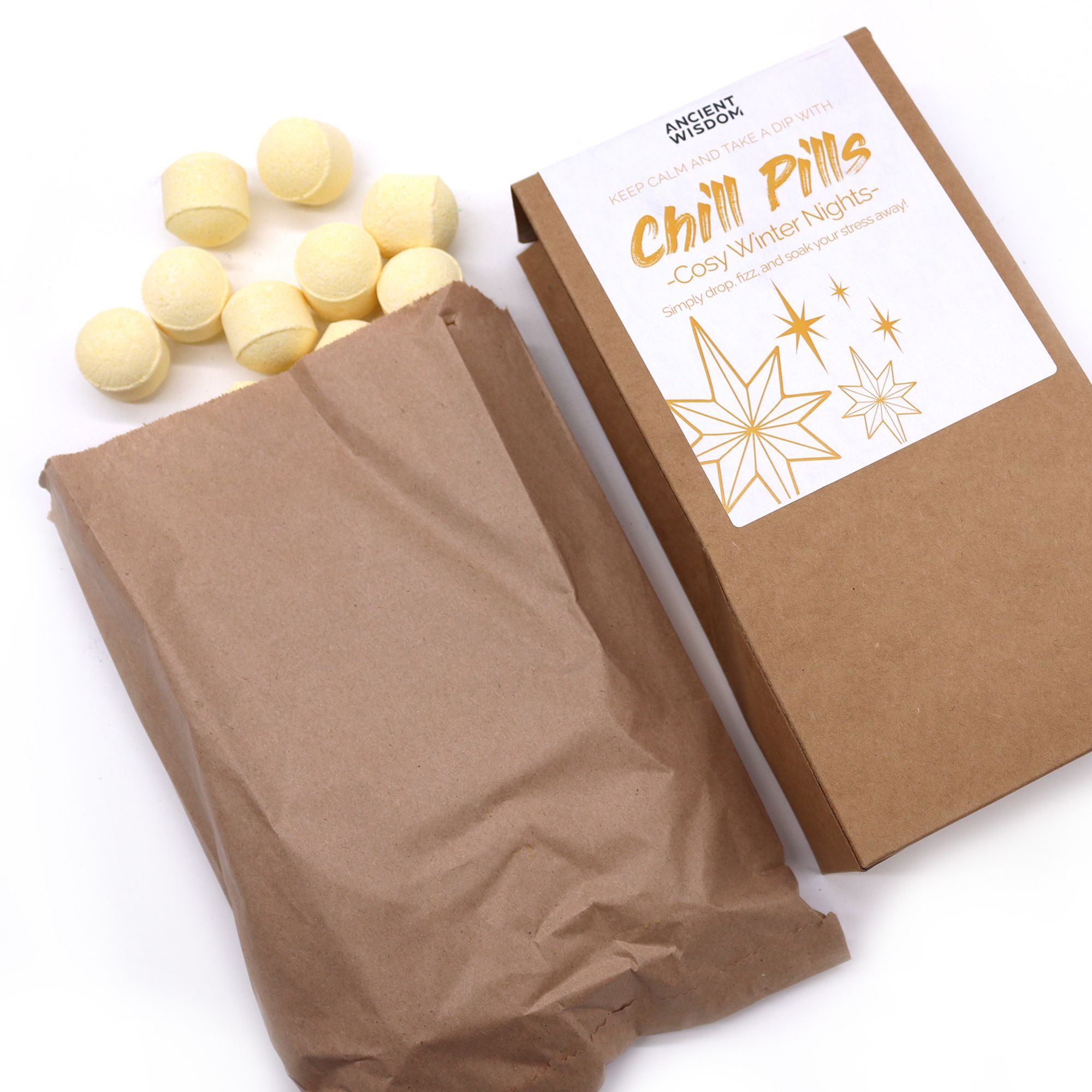 Badebomben Set Cosy Winter Nights 350g – Badekugeln mit Zimt, Vanille & Kaschmir
