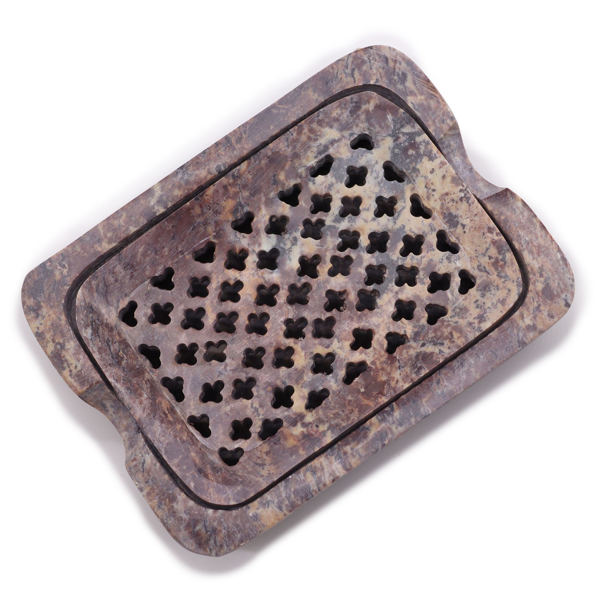 bG9jYWw6Ly9tZWRpYS9TUC9KRC82MFIzMEMxRzZXU0tKRFNQLzg2ZTllNmQwLmpwZWc.jpg Seifenschale Speckstein mit Ablauf Quadrat 11 x 8 cm Naturstein Braun