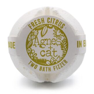 Badebombe Fresh Citrus Weiß Gelb