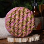 Seifenschwamm Smaragd Duft 230g – Duschschwamm mit Seife Rosa Grün – Honigbee Seifenschwamm Smaragd Duft 230g – Duschschwamm mit Seife Rosa Grün