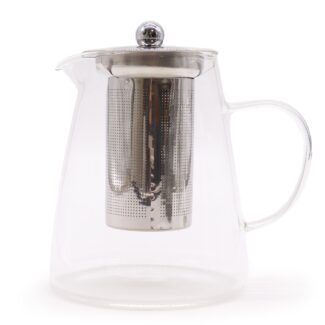 Glas Teekanne mit Glas Teesieb 950 ml