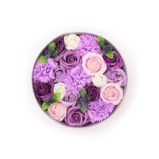 Seifenblumen Geschenkbox Lavendel Rose Nelke