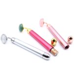 Gesichtsmassagegerät Jadestein 15,5 cm mit Vibration – Honigbee Gesichtsmassagegerät Jadestein 15,5 cm mit Vibration