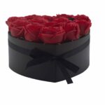 Seifenblumen Rosenstrauß Rot 13 Rosen Herz – Duftseifen Geschenkbox – Honigbee Seifenblumen Rosenstrauß Rot 13 Rosen Herz – Duftseifen Geschenkbox