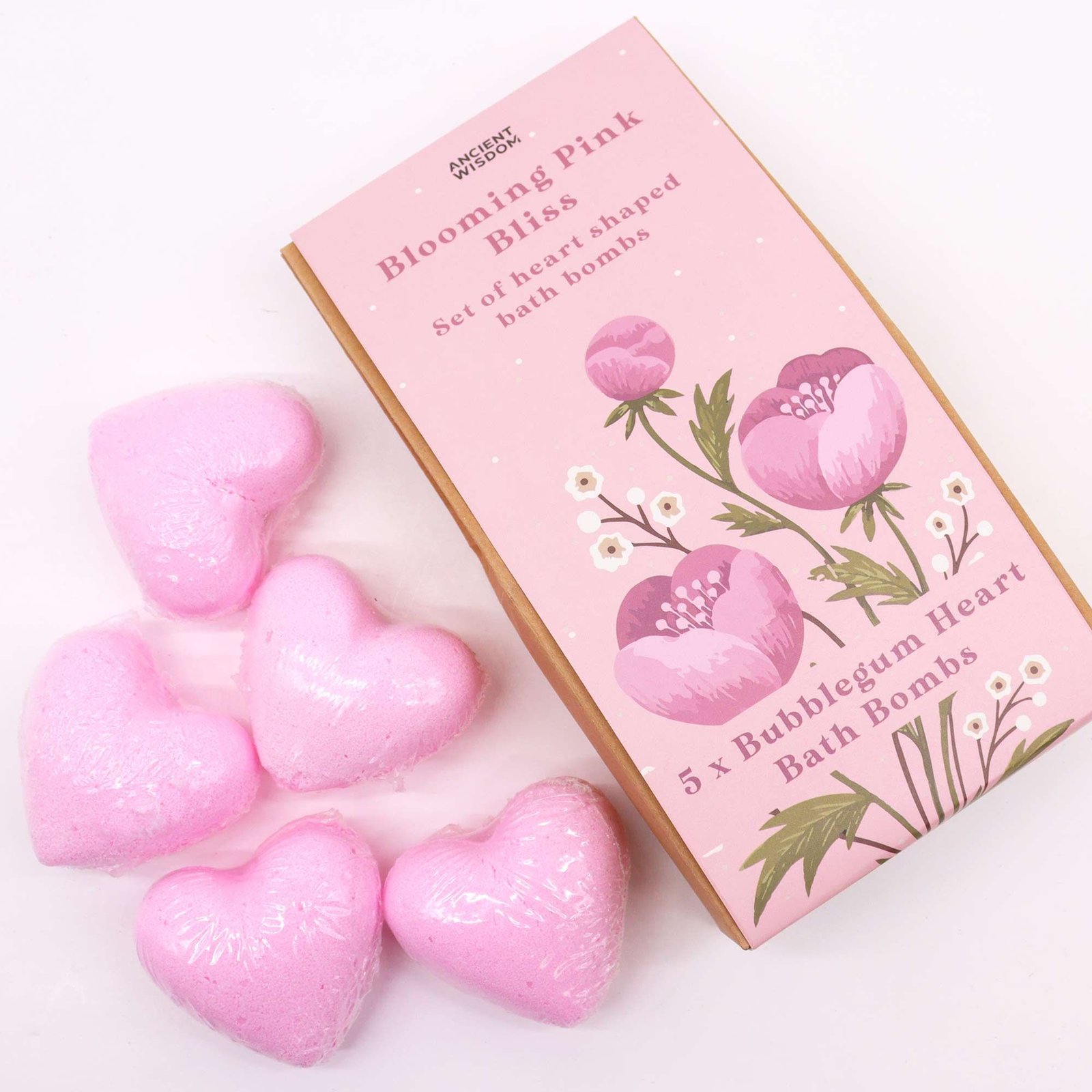 Badeherzen Geschenkset Blooming Pink Bliss 350 g Bubblegum