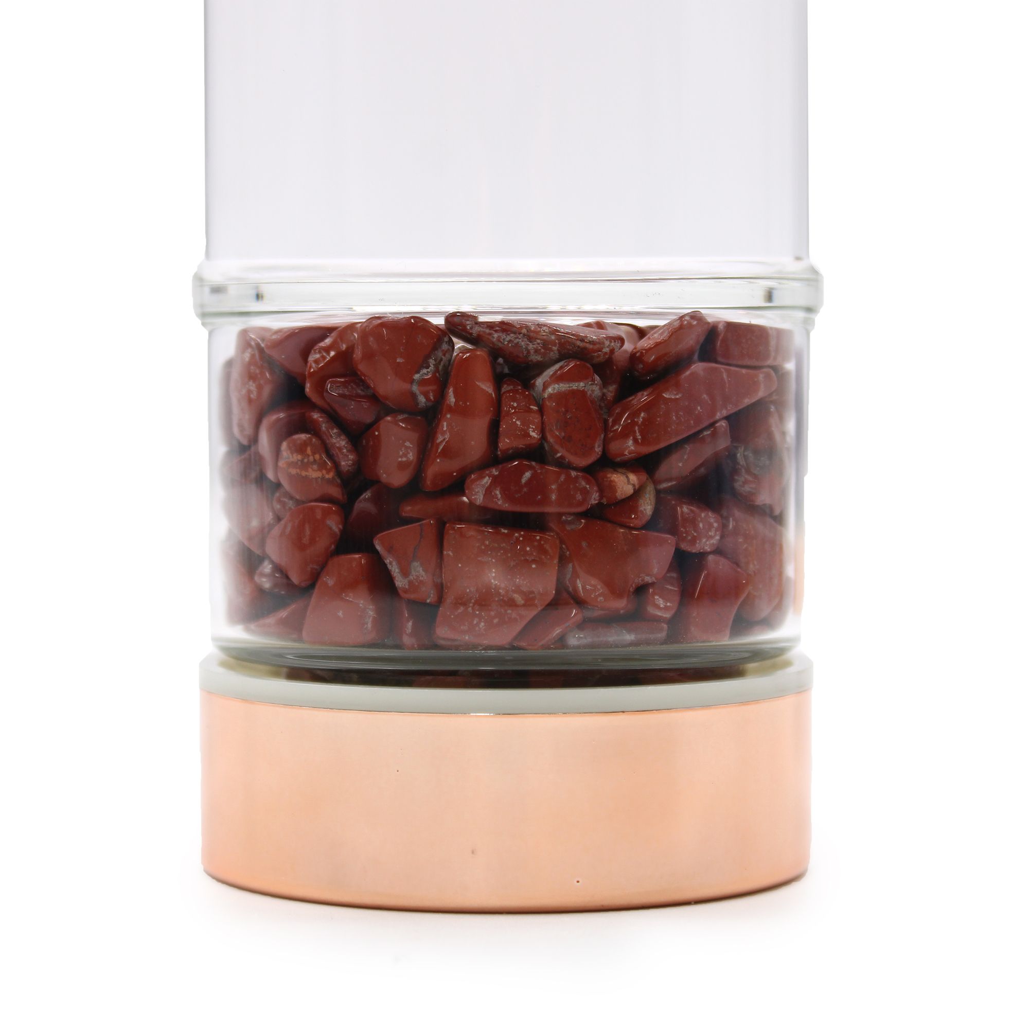 bG9jYWw6Ly9tZWRpYS85Si9HRC82MFIzMEMxRzZSVktHRDlKLzNjYmY3MGJlLmpwZWc.jpg Glas Teeflasche mit Teesieb & Roter Jaspis 500 ml Roségold