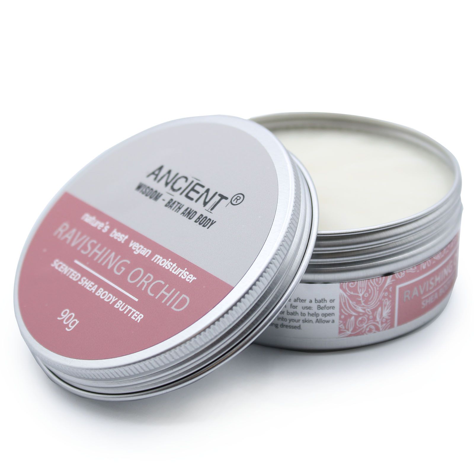 bG9jYWw6Ly9tZWRpYS85Sy8wRC82MFIzMEMxRzZSU0swRDlLLzhmZDc1NDUwLmpwZWc.jpg Sheabutter Orchidee 90 g Körperbutter mit Sheabutter – Ancient Wisdom