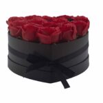 Seifenblumen Rosenstrauß Rot 13 Rosen Herz – Duftseifen Geschenkbox – Honigbee Seifenblumen Rosenstrauß Rot 13 Rosen Herz – Duftseifen Geschenkbox
