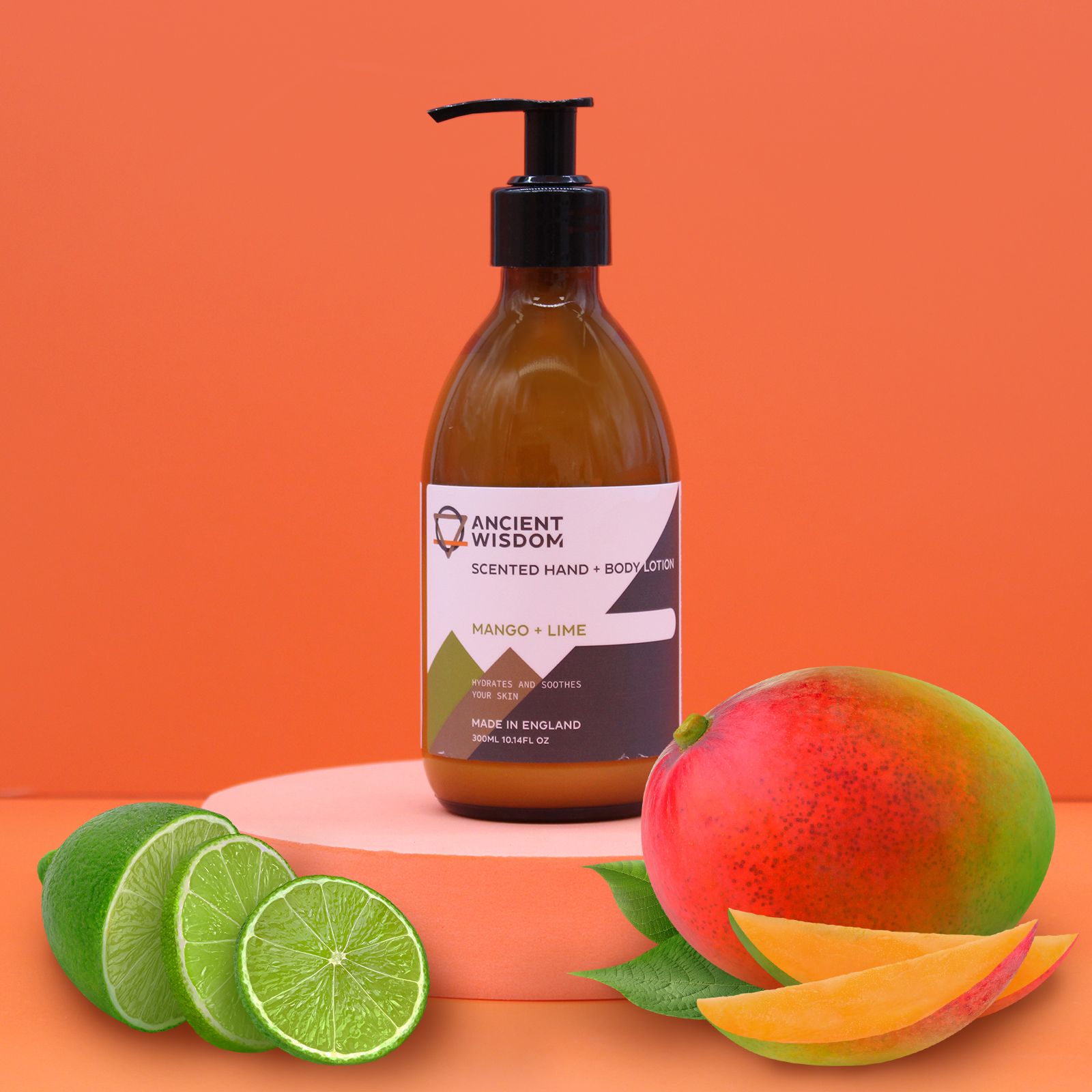 Hand- & Körperlotion Mango & Limette 300 ml Vegan – Ancient Wisdom