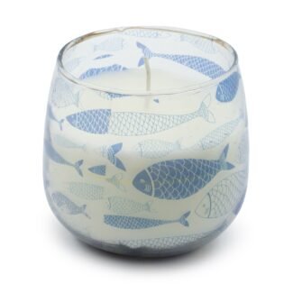Mittlere Glaskerze Seabreeze