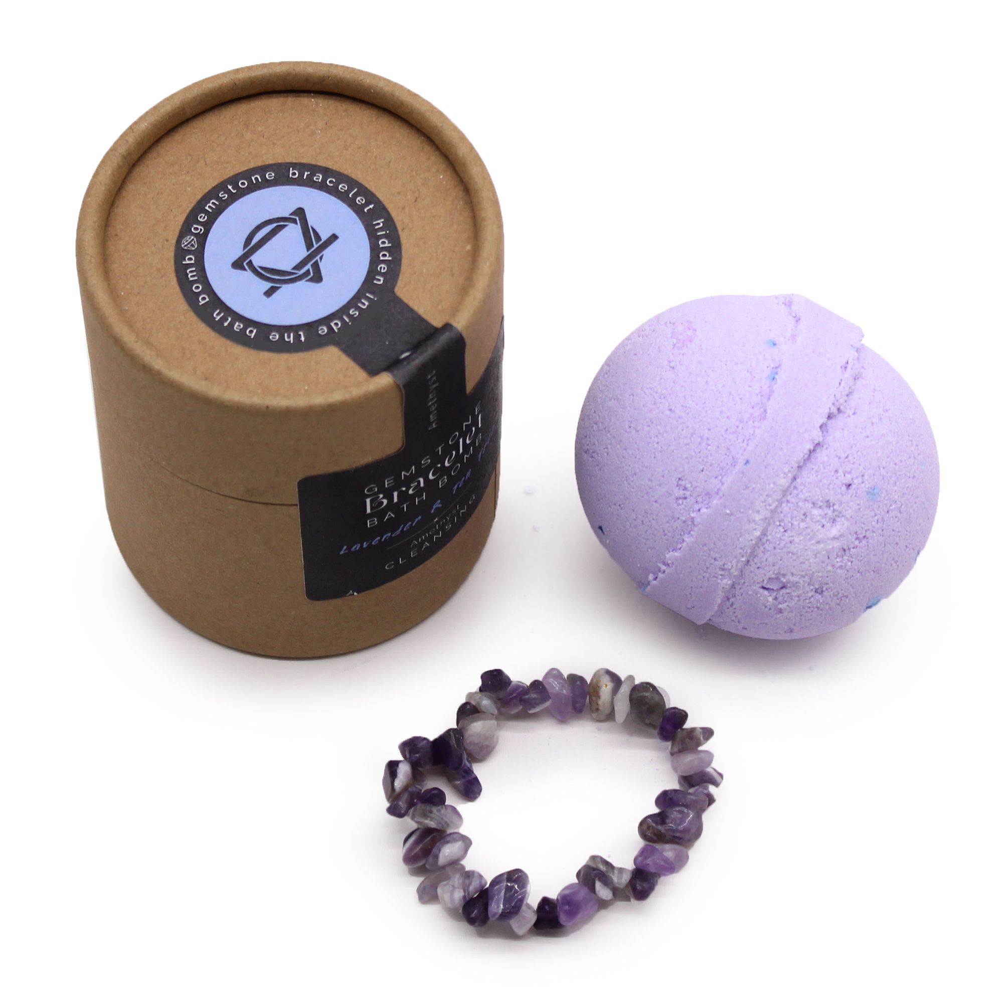 Badebombe mit Amethyst Armband Badebombe mit Amethyst Armband