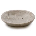 Marmor Seifenschale Oval Creme – Elegante Seifenablage aus Naturstein – Honigbee Marmor Seifenschale Oval Creme
