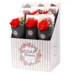 Seifenblumen Rosenstrauß Groß dekoratives Geschenk mit Seifenblüten