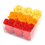 Seifenblumen Box Pfirsich Rosen 9er Set Geschenkset – Honigbee Seifenblumen Box Pfirsich Rosen 9er Set Geschenkset