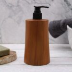 Seifenspender aus Teakholz konisch Natur 250 ml – Honigbee Seifenspender aus Teakholz konisch Natur 250 ml