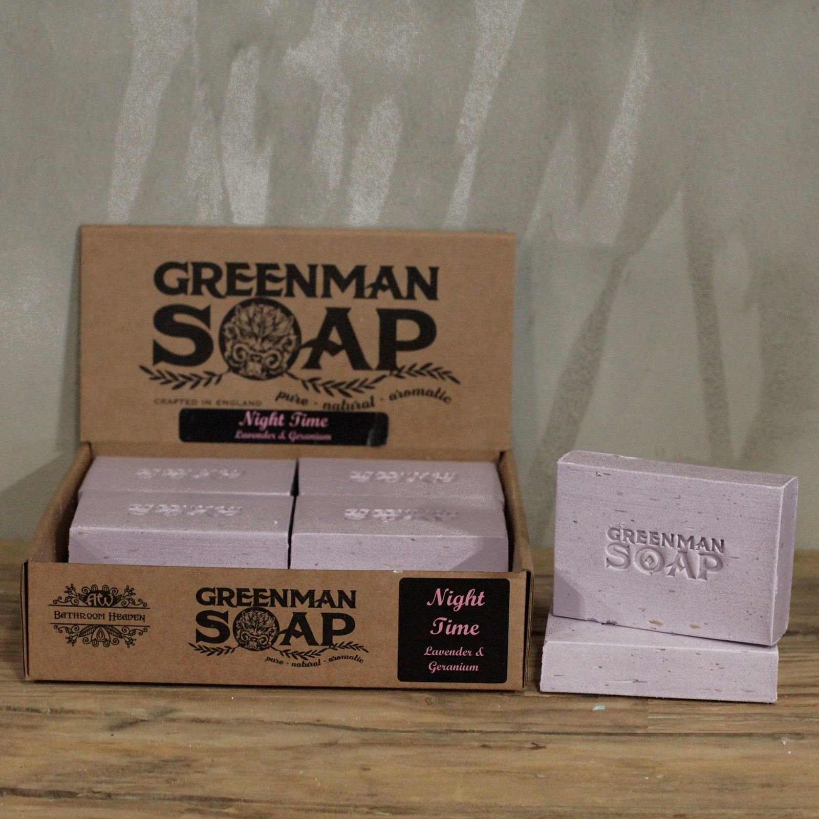 Naturseife Greenman Lavendel & Geranie 100 g Handgemachte Pflege