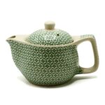 Keramik Teekanne Grünes Mosaik 350 ml mit Teesieb – Honigbee Keramik Teekanne Grünes Mosaik 350 ml