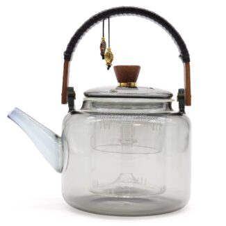 Glas Teekanne mit Dampfaufsatz & Glas Teesieb 1000 ml
