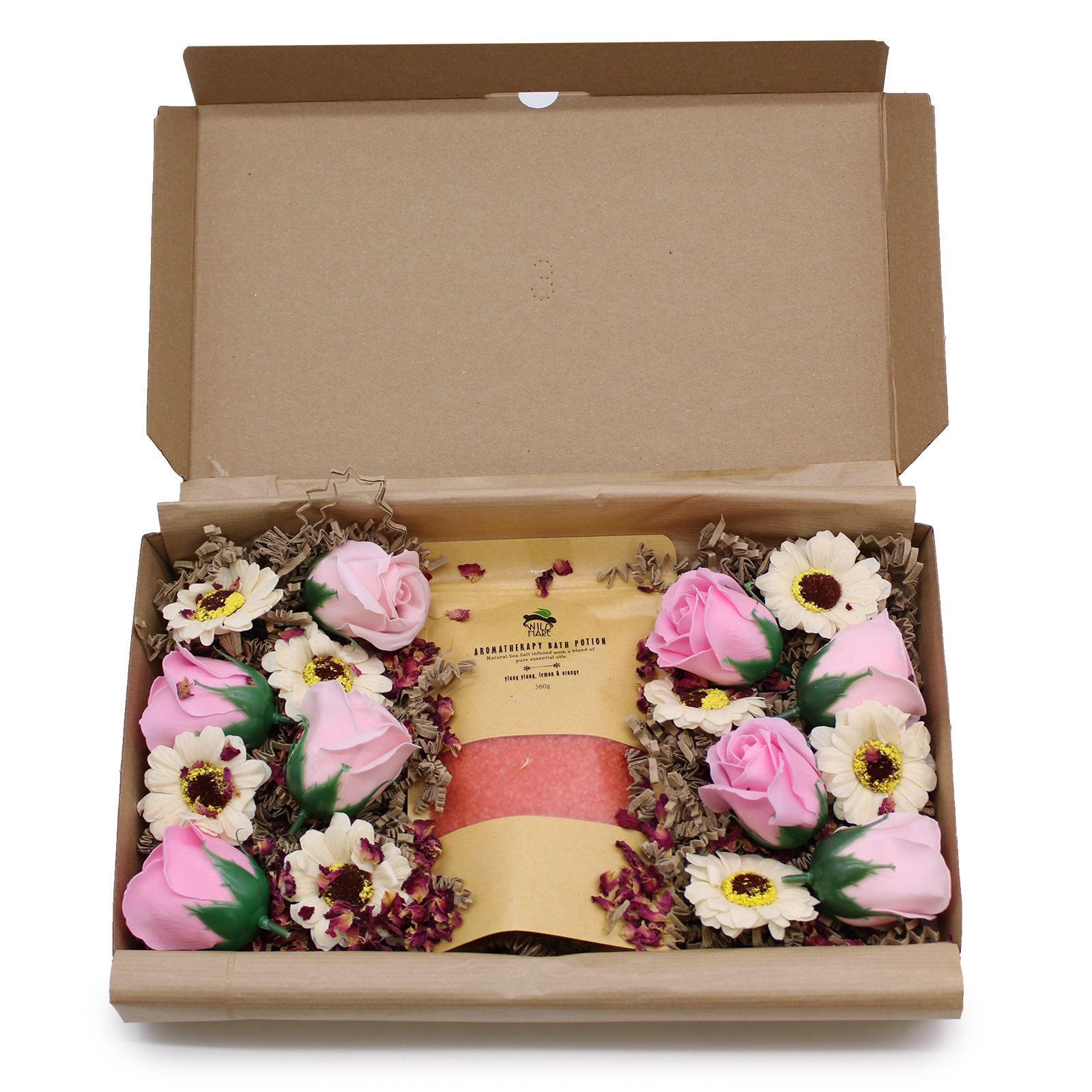 Spa Geschenkset Badesalz & Seifenblumen Passion
