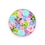 Seifenblumen Geschenkbox Baby Junge Rund Blau – Duftseifen Geschenk – Honigbee Seifenblumen Geschenkbox Baby Junge Rund Blau – Duftseifen Geschenk