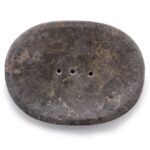 Marmor Seifenschale Oval Grau – Elegante Seifenablage aus Naturstein – Honigbee Marmor Seifenschale Oval Grau – Elegante Seifenablage aus Naturstein